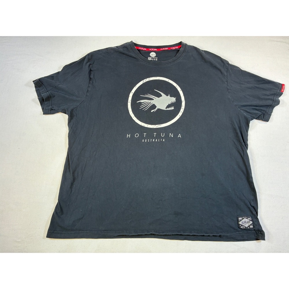 Hot Tuna Australia‎ T-Shirt Mens 4XL Black Graphic Surf Tee Big & Tall